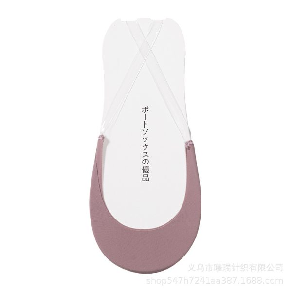 冰丝半掌袜高跟鞋袜子女夏季薄款船袜吊带浅口隐形袜防滑不掉跟