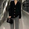 韩版时尚软糯毛衣女外套2023秋冬新款宽松慵懒风毛绒温柔针织开衫