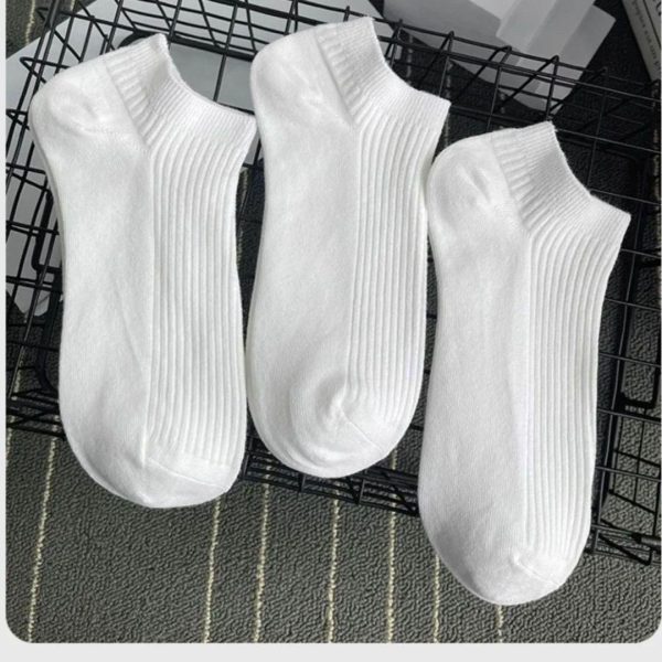 袜子女短袜夏季防臭白袜百搭薄款浅口船袜短筒袜男日系透气is吸汗