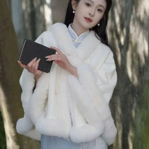 O1CN01S2lPKj2860njtl5ia_2217160977882-0-cib 新款秋冬季旗袍加绒披肩外搭民国风加厚斗篷复古百搭优雅气质围巾