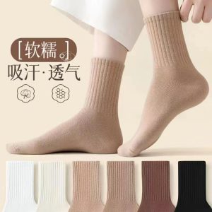 诸暨市袜子女袜春夏款中筒袜子批发is潮女袜无骨高颜值堆堆袜长袜
