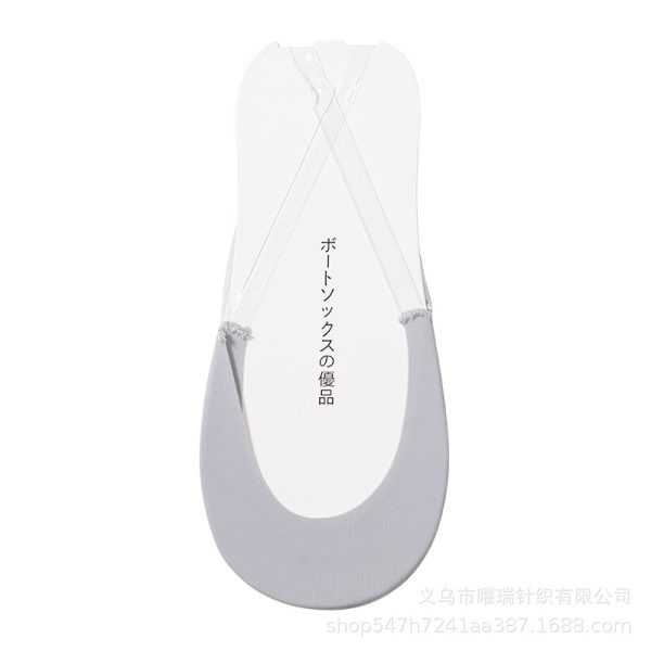 冰丝半掌袜高跟鞋袜子女夏季薄款船袜吊带浅口隐形袜防滑不掉跟