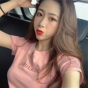 O1CN01XpDDKh2JUhacncp7i_2204599425-0-cib 批发2024夏季新款韩版字母刺绣修身短袖T恤女学生上衣外贸女装潮