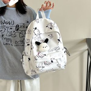 O1CN01g86Voi1suMLhXJh47_2216388195826-0-cib 双肩包女时尚简约印花初高中大学生书包韩版潮流涂鸦休闲双肩背包