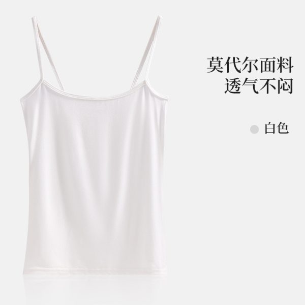 2024春夏新款莫代尔吊带背心女美背百搭显身材舒适可外穿睡衣批发