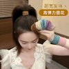 加宽大肠发圈高弹力面膜发绳耐用橡皮筋高级感头绳头饰女扎头发饰