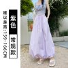 白色花苞半身裙女夏季宽松伞新款高腰显瘦字裙半裙中长款蓬蓬裙